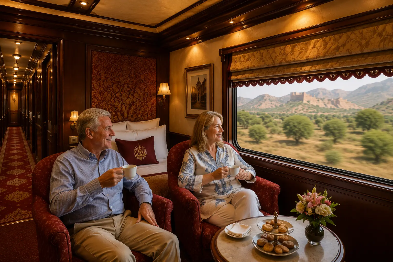 Luxurfy train maharaja epxress india