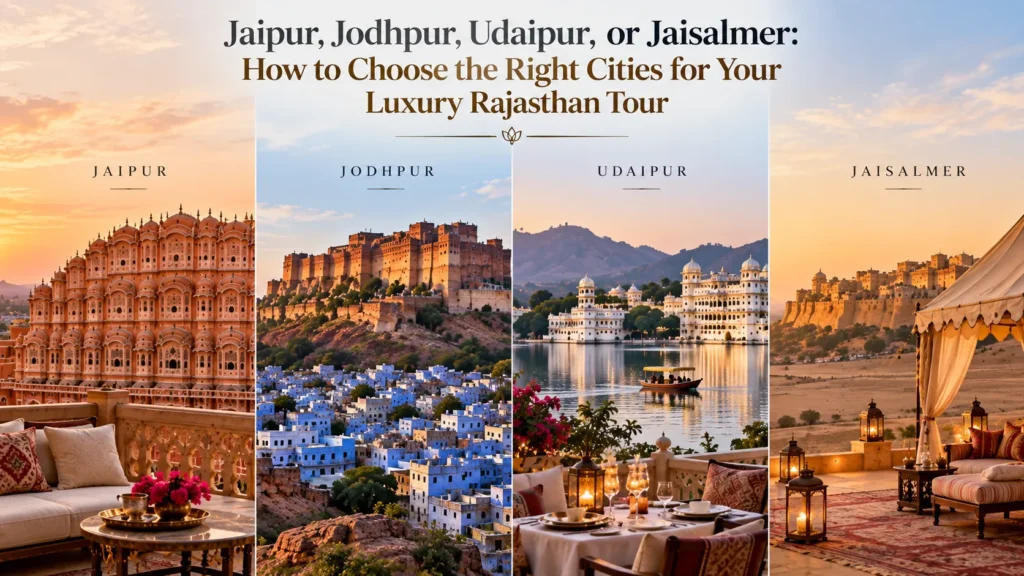 Jaipur, Jodhpur, Udaipur, or Jaisalmer: How to Choose the Right Cities for Your Luxury Rajasthan Tour