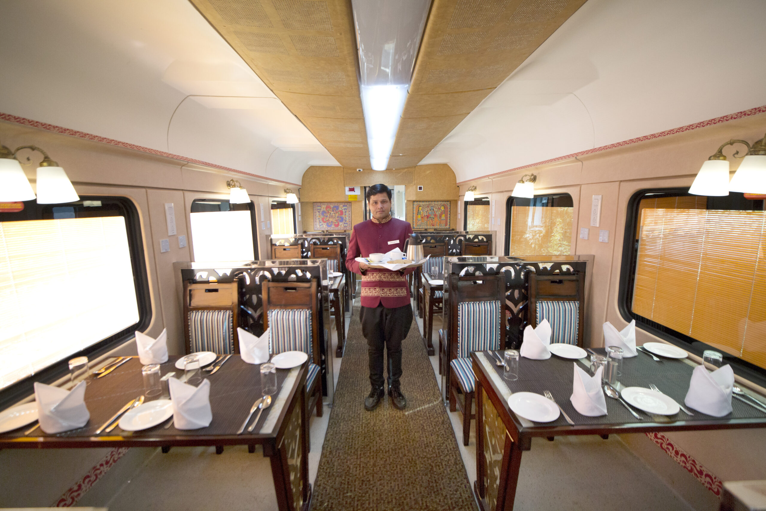 Luxury train cabin detail