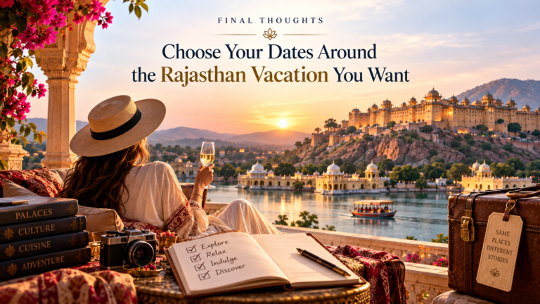 Choose Your Dates Around the Rajasthan Vacation You Want