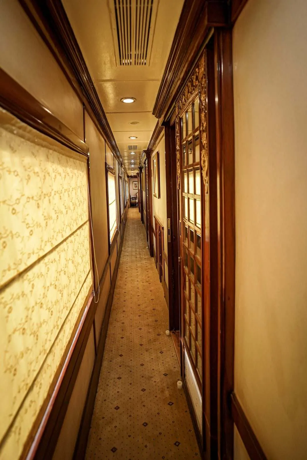 Golden Chariot private cabin corridor