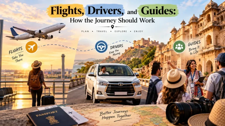 Flights, Drivers, and Guides How the Journey Should Work
